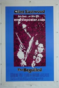 #2658 BEGUILED paperbacked one-sheet '71 Clint Eastwood