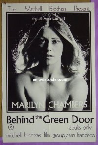 #7244 BEHIND THE GREEN DOOR 1sh '72 Chambers 