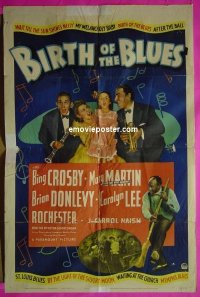 #8956 BIRTH OF THE BLUES 1sh '41 Crosby 