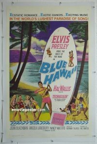 #2274 BLUE HAWAII linen 1sh '61 Elvis Presley 