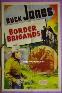 #8981 BUCK JONES stock 1sh '40s Buck Jones, Border Brigands