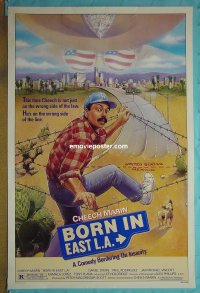 #2206 BORN IN EAST LA 1sh '87 Cheech Marin