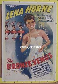 #053 BRONZE VENUS linen 1sh R40s Lena Horne 