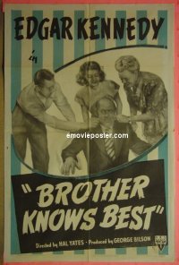 #9004 BROTHER KNOWS BEST 1sh 48 Kennedy, Lake 