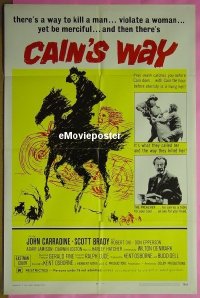 #143 CAIN'S WAY 1sh '70 John Carradine 