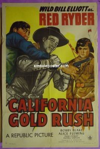 #7383 CALIFORNIA GOLD RUSH 1sh '46 Morgan 