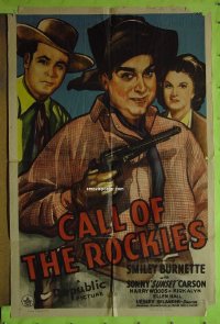 #7332 CALL OF THE ROCKIES 1sh44 Sunset Carson