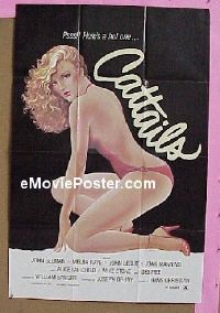 #7304 NIGHT PLEASURES 1sh R1980 sexy artwork image, pssssst, here's a hot one, cattails