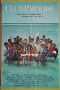 A167 CLUB PARADISE one-sheet movie poster '86 Robin Williams, O'Toole