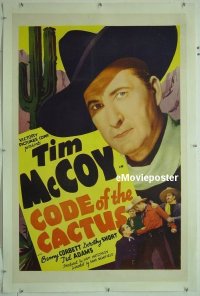 #088 CODE OF THE CACTUS linen 1sh '39 McCoy 
