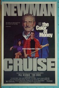 #2241 COLOR OF MONEY 1sh '86 Newman, Cruise