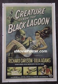 #184 CREATURE FROM THE BLACK LAGOON linen 1sh 