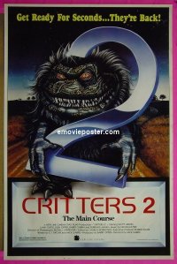 A188 CRITTERS 2 one-sheet movie poster '88 Scott Grimes, sci-fi horror!
