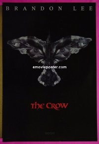 h309 CROW teaser one-sheet movie poster '94 Brandon Lee, Ernie Hudson