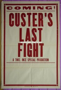 #157 CUSTER'S LAST FIGHT 1sh R25 Thomas Ince 