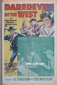 #064 DAREDEVILS OF THE WEST 1sh '43 serial 