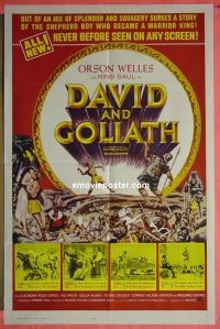 #1169 DAVID & GOLIATH 1sh '61 Orson Welles 
