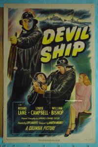 #7480 DEVIL SHIP 1sh '47 Lew Landers