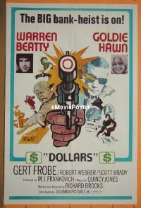 #7102 $ style D 1sh '71 Warren Beatty, Goldie Hawn