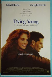 #156 DYING YOUNG 2-sided 1sh '91 Roberts 