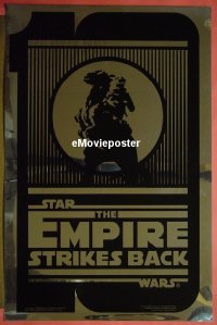 #4318 EMPIRE STRIKES BACK style B foil Kilian 1sh R90 George Lucas, Luke on Tauntaun by Dana Stedry