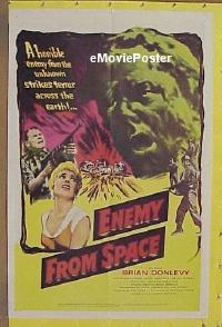 #042 ENEMY FROM SPACE 1sh '57 Donlevy, James 
