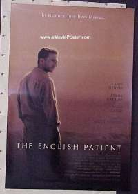 #2315 ENGLISH PATIENT 1sh '96 Fiennes, Dafoe