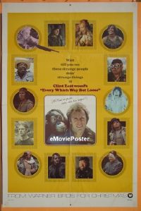 #220 EVERY WHICH WAY BUT LOOSE super rare 1sh 