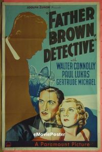 #168 FATHER BROWN DETECTIVE 1sh '35 Connolly 
