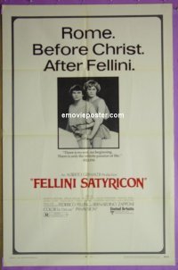 #9168 FELLINI SATYRICON 1sh '70 cult classic! 