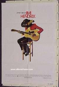 #2472 JIMI HENDRIX 1sh '73 rock & roll god!