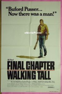 #267 FINAL CHAPTER - WALKING TALL 1sh '77 