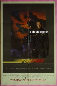 #1252 FIREFOX advance 1sh '82 Clint Eastwood 
