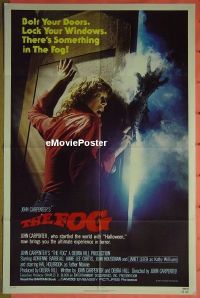 #7607 FOG style B 1sh '80 John Carpenter, Jamie Lee Curtis, there's something out there!