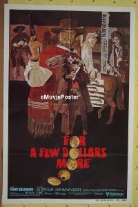 #283 FOR A FEW DOLLARS MORE 1sh R80 Eastwood 