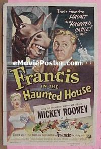 #7619 FRANCIS IN THE HAUNTED HOUSE 1sh '56
