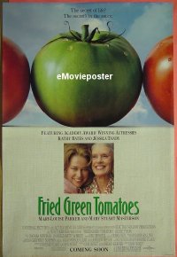 #166 FRIED GREEN TOMATOES 2-sided adv 1sh '91 