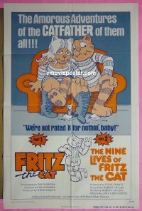 FRITZ THE CAT/NINE LIVES OF FRITZ THE CAT R75 1sheet