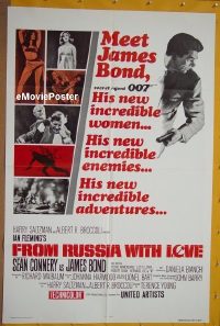 #299 FROM RUSSIA WITH LOVE 1sh R80 James Bond 