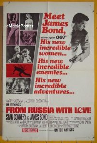 #183 FROM RUSSIA WITH LOVE style A 1sh '64 James Bond