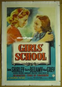 #053 GIRLS' SCHOOL linen 1sh '38 Ann Shirley 