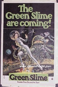 #1368 GREEN SLIME 1sh69 classic cheesy sci-fi 