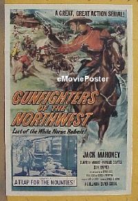 #367 GUNFIGHTERS OF NORTHWEST 1sh '54 serial 