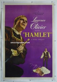 #0546 HAMLET linen 1sh '49 Laurence Olivier 