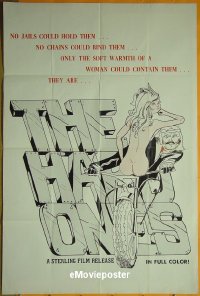 #273 BAD BAD GANG 1sh 1972 biker sex, The Hard Ones