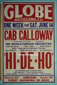 #7830 HI-DE-HO 1sh '47 Cab Calloway 