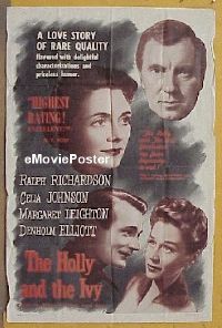 #407 HOLLY & THE IVY 1sh '54 Richardson 