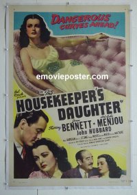#2874 HOUSEKEEPER'S DAUGHTER linen one-sheet R46 Bennett