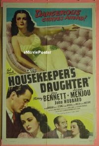 #251 HOUSEKEEPER'S DAUGHTER 1sh R46 J.Bennett 