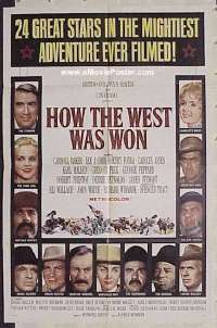 #1400 HOW THE WEST WAS WON 1sh '62 Cinerama 